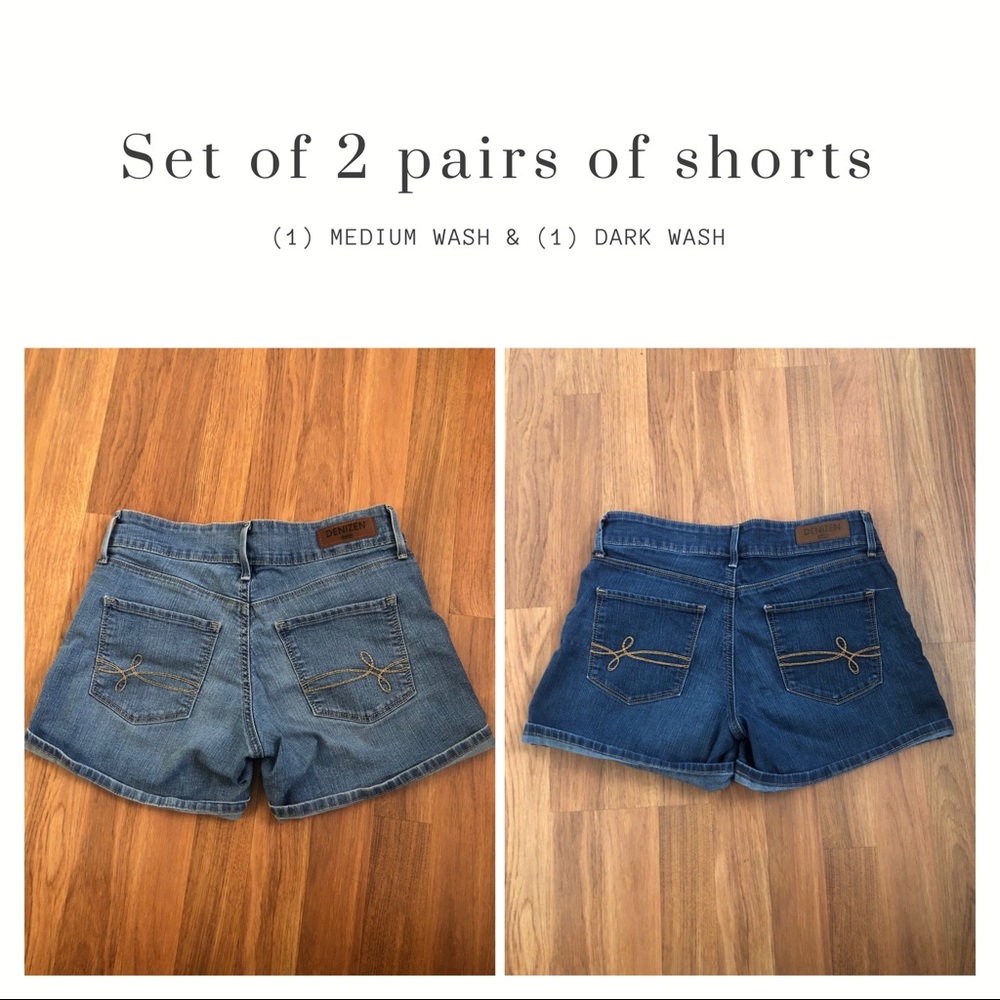 BUNDLE 2 pairs of Levi’s Denizen Jean Denim Shorts